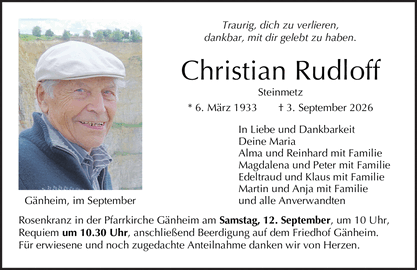 Traurig, dich zu verlieren