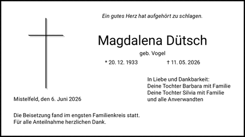 Ein gutes Herz hat aufgeh&ouml;rt zu schlagen