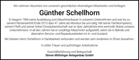 Wir nehmen Abschied von unserem gesch&auml;tzten ehemaligen Mitarbeiter und
