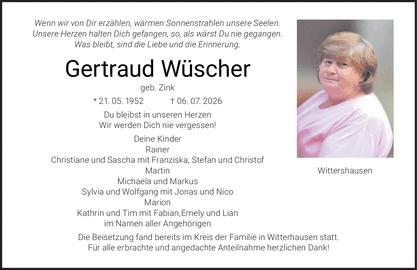 Wenn wir von Dir erz&auml;hlen