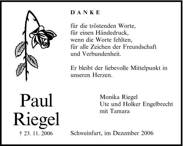 Paul Riegel 23.11.2006 D A N K E für die tröstenden Worte - Paul Riegel 23.11.2006 D A N K E für die tröstenden Worte Paul Riegel 23.11.2006 D A N K E für die tröstenden Worte - Paul Riegel 23.11.2006 D A N K E für die tröstenden Worte