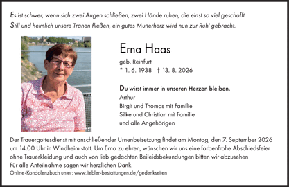Es ist schwer, wenn sich zwei Augen schlie&szlig;en
