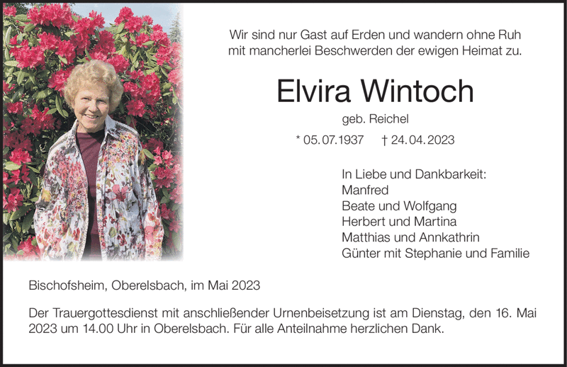 Wir sind nur Gast auf Erden und wandern ohne Ruh mit mancherlei Beschwerden