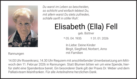 Du warst im Leben so bescheiden