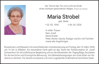 Der Tod ist das Tor zum Licht am Ende eines m&uuml;hsam gewordenen Weges