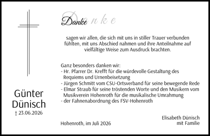 D Dankea n k e sagen wir allen