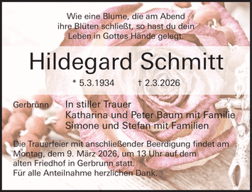 Wie eine Blume, die am Abend ihre Bl&uuml;ten schlie&szlig;t