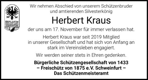 Wir nehmen Abschied von unserem Schützenbruder und amtierenden Silvesterkönig