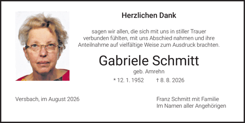 Herzlichen Dank sagen wir allen