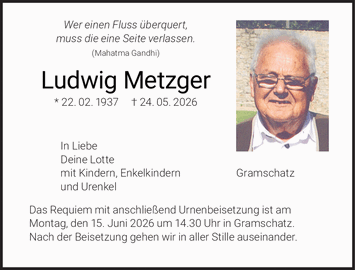 Wer einen Fluss &uuml;berquert