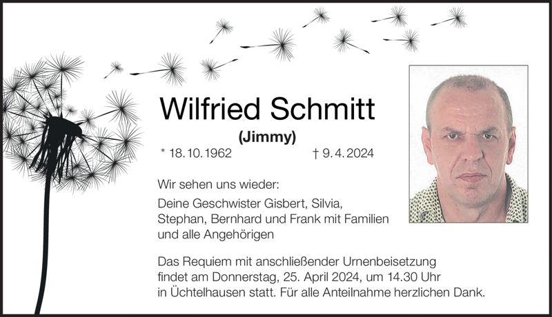 Wilfried Schmitt * 18.10