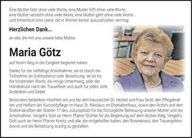 Eine Mutter liebt ohne viele Worte