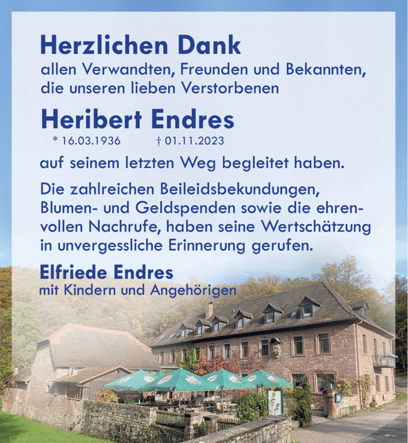 Heribert Endres * 16.03