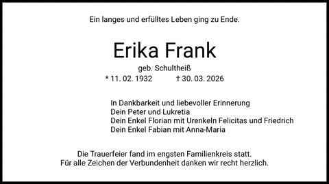 Ein langes und erf&uuml;lltes Leben ging zu Ende