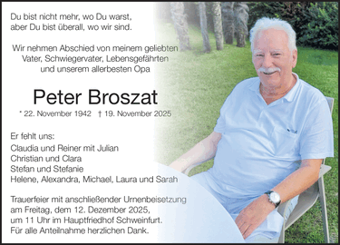 Du bist nicht mehr, wo Du warst