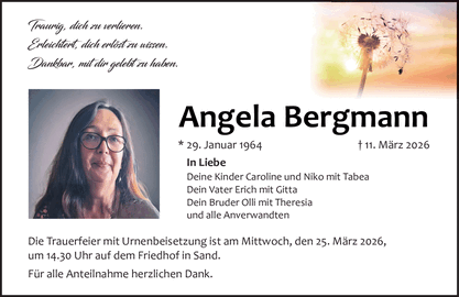 Traurig, dich zu verlieren