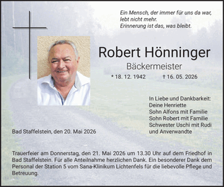 Ein Mensch, der immer f&uuml;r uns da war