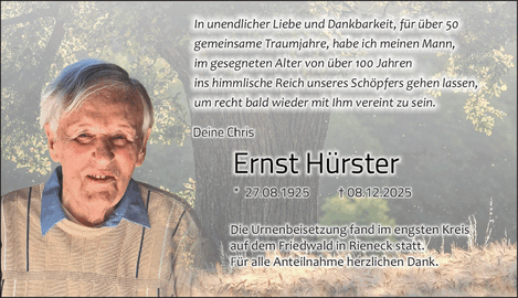 In unendlicher Liebe und Dankbarkeit