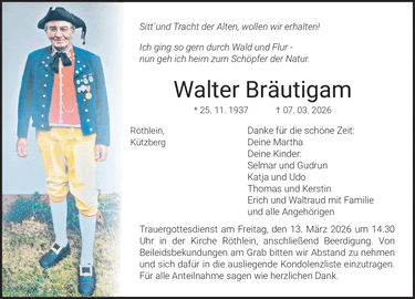 Sittund Tracht der Alten