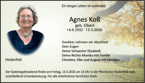 Ein langes Leben ist vollendet