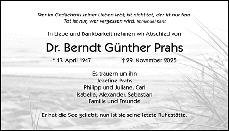 Wer im Gedächtnis seiner Lieben lebt