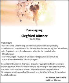 Danksagung Siegfried B&uuml; ner ? 26
