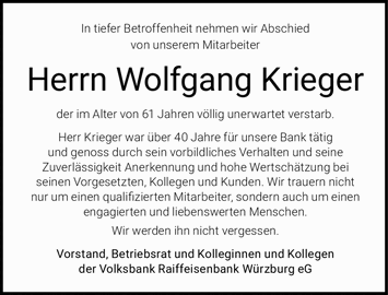 In tiefer Betroffenheit nehmen wir Abschied von unserem Mitarbeiter Herrn