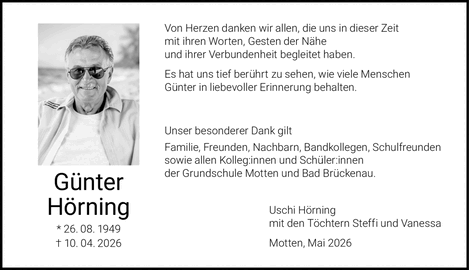 Von Herzen danken wir allen