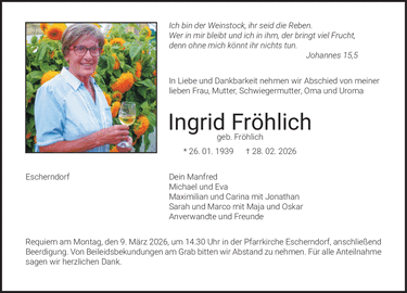 Ich bin der Weinstock, ihr seid die Reben