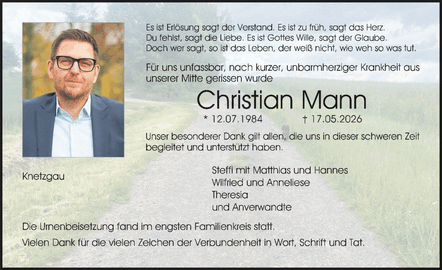 Es ist Erl&ouml;sung sagt der Verstand