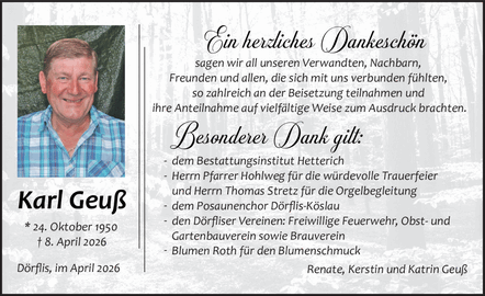 Ein herzliches Dankesch&ouml;n sagen wir all unseren Verwandten