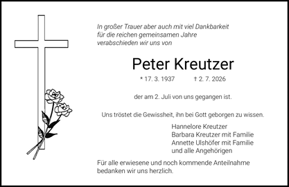 In gro&szlig;er Trauer aber auch mit viel Dankbarkeit f&uuml;r die reichen gemeinsamen