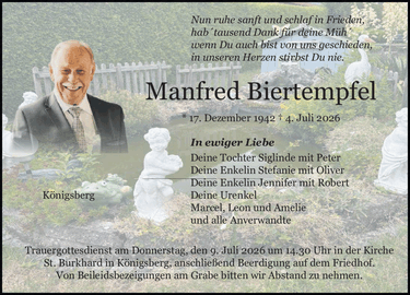 Nun ruhe sanft und schlaf in Frieden